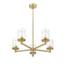Thayer Luxe Gold 5 Light Chandelier Z-Lite 742-5LG | theLightShop