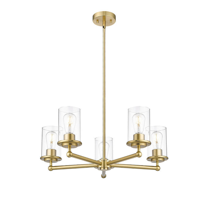 Thayer Luxe Gold 5 Light Chandelier Z-Lite 742-5LG | theLightShop