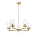 Thayer Luxe Gold 5 Light Chandelier Z-Lite 742-5LG | theLightShop