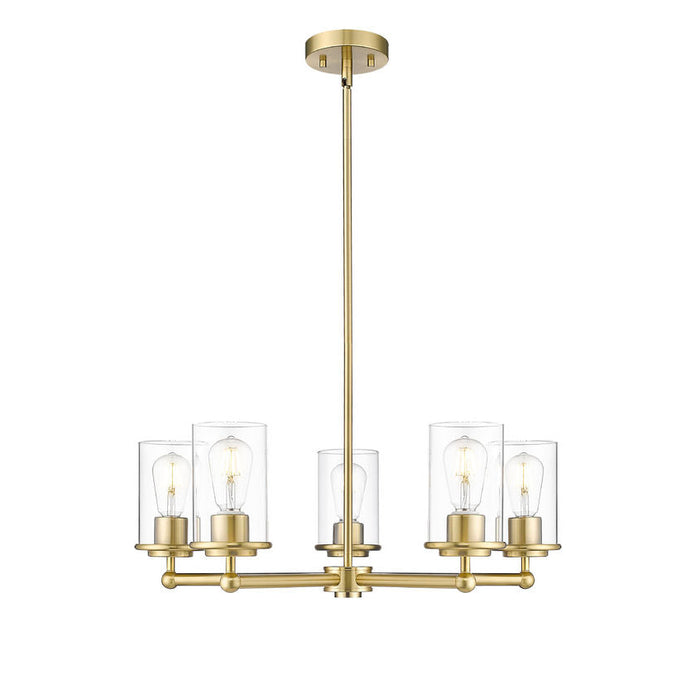 Thayer Luxe Gold 5 Light Chandelier Z-Lite 742-5LG | theLightShop