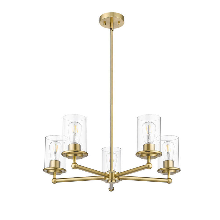 Thayer Luxe Gold 5 Light Chandelier Z-Lite 742-5LG | theLightShop