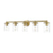 Thayer Luxe Gold 5 Light Vanity Light Z-Lite 742-5V-LG | theLightShop