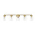 Thayer Luxe Gold 5 Light Vanity Light Z-Lite 742-5V-LG | theLightShop