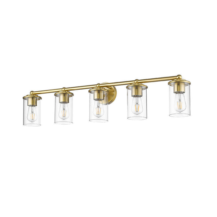 Thayer Luxe Gold 5 Light Vanity Light Z-Lite 742-5V-LG | theLightShop