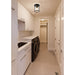 Thayer Matte Black 1 Light Flushmount Z-Lite 742F9-MB | theLightShop