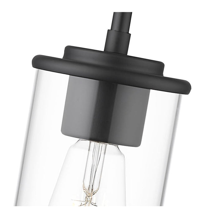 Thayer Matte Black 1 Light Mini-Pendant Z-Lite 742MP-MB | theLightShop