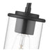 Thayer Matte Black 1 Light Mini-Pendant Z-Lite 742MP-MB | theLightShop