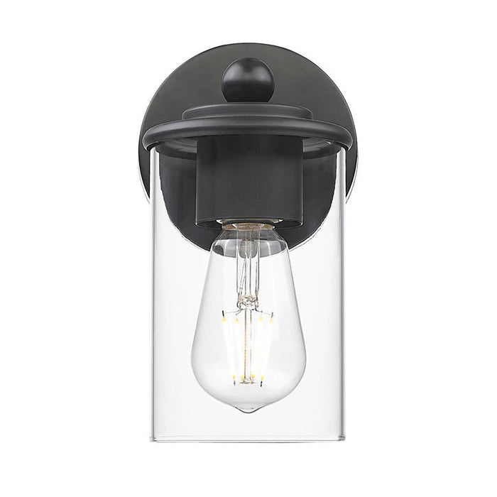 Thayer Matte Black 1 Light Wall Sconce Z-Lite 742-1S-MB | theLightShop