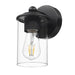 Thayer Matte Black 1 Light Wall Sconce Z-Lite 742-1S-MB | theLightShop