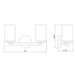 Thayer Matte Black 2 Light Vanity Light Z-Lite 742-2V-MB | theLightShop