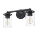 Thayer Matte Black 2 Light Vanity Light Z-Lite 742-2V-MB | theLightShop