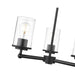 Thayer Matte Black 3 Light Chandelier Z-Lite 742-3MB | theLightShop