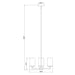 Thayer Matte Black 3 Light Chandelier Z-Lite 742-3MB | theLightShop