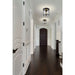 Thayer Matte Black 3 Light Flushmount Z-Lite 742F13-MB | theLightShop