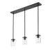 Thayer Matte Black 3 Light Linear Pendant Z-Lite 742MP-3MB | theLightShop