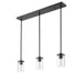 Thayer Matte Black 3 Light Linear Pendant Z-Lite 742MP-3MB | theLightShop
