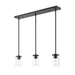 Thayer Matte Black 3 Light Linear Pendant Z-Lite 742MP-3MB | theLightShop