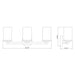 Thayer Matte Black 3 Light Vanity Light Z-Lite 742-3V-MB | theLightShop