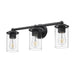 Thayer Matte Black 3 Light Vanity Light Z-Lite 742-3V-MB | theLightShop