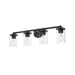 Thayer Matte Black 4 Light Vanity Light Z-Lite 742-4V-MB | theLightShop
