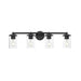 Thayer Matte Black 4 Light Vanity Light Z-Lite 742-4V-MB | theLightShop