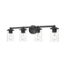 Thayer Matte Black 4 Light Vanity Light Z-Lite 742-4V-MB | theLightShop