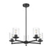 Thayer Matte Black 5 Light Chandelier Z-Lite 742-5MB | theLightShop