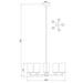 Thayer Matte Black 5 Light Chandelier Z-Lite 742-5MB | theLightShop