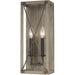 Thornwood Washed Pine Weathered Iron Wall Sconce - Wall Sconce