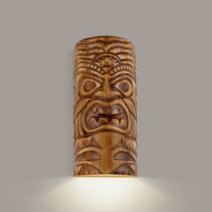 Tiki Downlight Amber Palm Wall Sconce - Wall Sconce