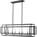 Titania Black Brushed Nickel Island Billiard Pendant | theLightShop