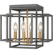 Titania Bronze Olde Brass Flushmount | theLightShop