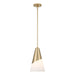 Tori Vibrant Gold 1 Light Pendant Crystorama TOR-901-VG
