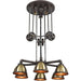 Torque Vintage Rust Vintage Brass Chandelier - Chandeliers