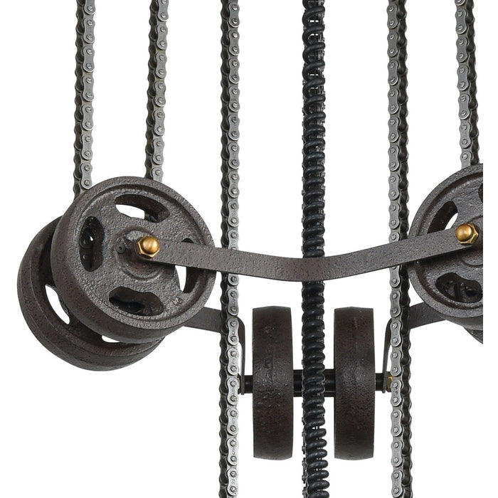 Torque Vintage Rust Vintage Brass Chandelier - Chandeliers