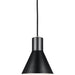 Towner Brushed Nickel Black LED Mini-Pendant - Mini-Pendants