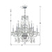 Traditional Crystal 10 Light Clear Crystal Chrome Chandelier - Chandeliers