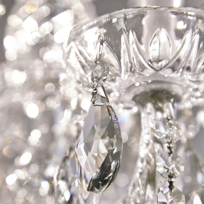 Traditional Crystal 10 Light Clear Crystal Chrome Chandelier - Chandeliers