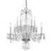 Traditional Crystal 10 Light Spectra Crystal Polished Chrome Chandelier - Chandeliers