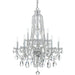 Traditional Crystal 10 Light Spectra Crystal Polished Chrome Chandelier - Chandeliers