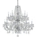 Traditional Crystal 16 Light Polished Chrome Chandelier - Chandeliers