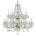 Traditional Crystal 16 Light Spectra Crystal Polished Brass Chandelier - Chandeliers