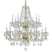 Traditional Crystal 16 Light Swarovski Strass Crystal Polished Brass Chandelier - Chandeliers
