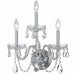 Traditional Crystal 3 Light Spectra Crystal Polished Chrome Sconce - Wall Sconce