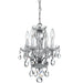 Traditional Crystal 4 Light Chrome Mini Chandelier - Chandeliers