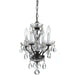 Traditional Crystal 4 Light English Bronze Mini Chandelier - Chandeliers