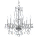 Traditional Crystal 6 Light Spectra Crystal Polished Chrome Chandelier I - Chandeliers
