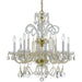 Traditional Crystal 8 Light Spectra Crystal Polished Brass Chandelier - Chandeliers