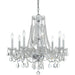 Traditional Crystal 8 Light Spectra Crystal Polished Chrome Chandelier - Chandeliers