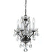 Traditional Crystal Swarovski Strass 4 Light English Bronze Mini Chandelier - Chandeliers